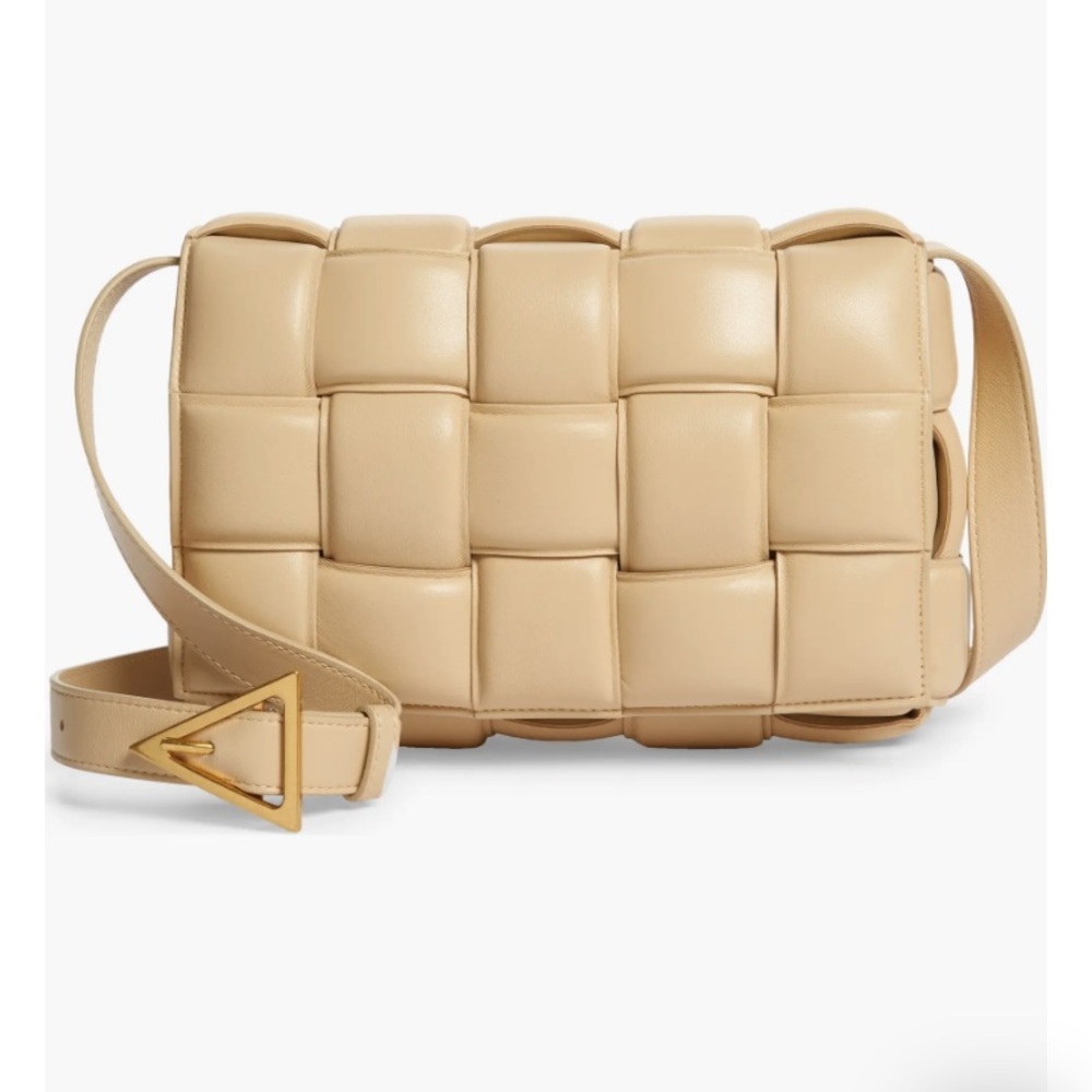 Padded Cassette Bag Bottega Veneta Porridge Gold